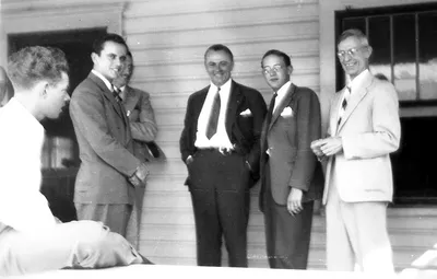 Richard and Harry Craig at Governor O'Daniel's visit to Miami, 1940