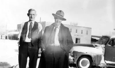 Bill Craig and his father W. H. Craig, c. 1940