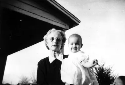 Grandmother Craig with granddaughter Carla, c. 1950