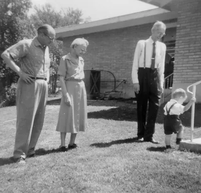 Easter 1959 — the Craigs and Ledbetters, with Bill Jr.