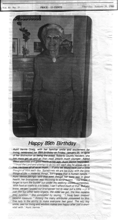 Happy 89th Birthday — The Miami Chief, January 1980