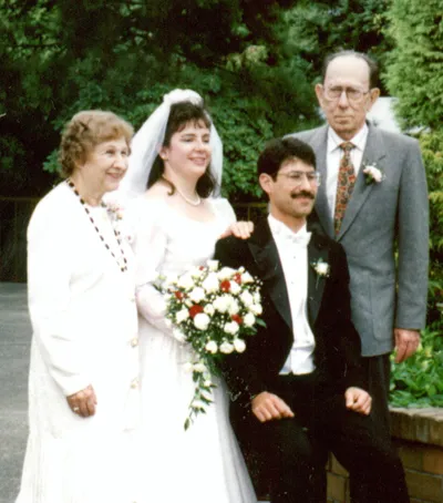 Alvin Ledbetter at a family wedding, c. 1992