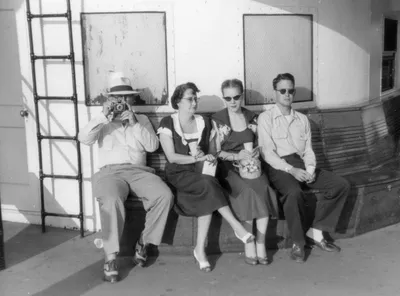 JJL Jr. with Leonora, Jack, and Gerry in Norfolk, 1953