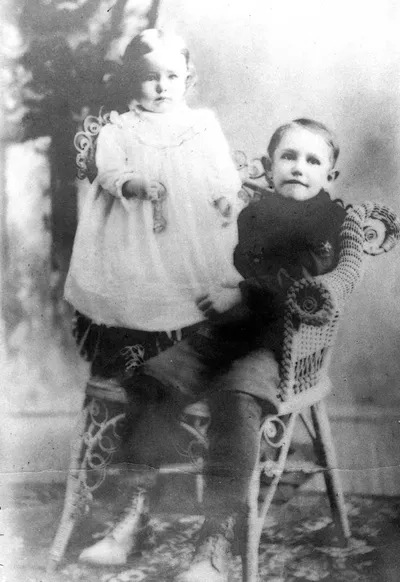 Leonora Lackey as a child, c. 1905